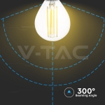 4W P45 Filament Крушка Прозрачно Покритие 4000K E14