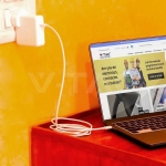 1M Type C USB Кабел Бял