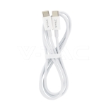 1M Type C USB Кабел Бял