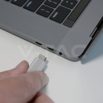 1M Type C USB Кабел Бял