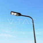 8W LED Соларна Улична Лампа Пластик 6000K Черно Тяло