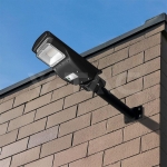 6W LED Соларна Улична Лампа Пластик 6000K Черно Тяло