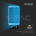 6W LED Соларна Улична Лампа Пластик 6000K Черно Тяло