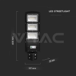 12W LED Соларна Улична Лампа Пластик 6000K Черно Тяло