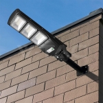 12W LED Соларна Улична Лампа Пластик 6000K Черно Тяло