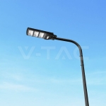 12W LED Соларна Улична Лампа Пластик 6000K Черно Тяло