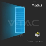 12W LED Соларна Улична Лампа Пластик 6000K Черно Тяло