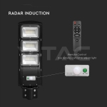 12W LED Соларна Улична Лампа Пластик 6000K Черно Тяло