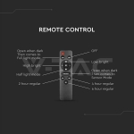 12W LED Соларна Улична Лампа Пластик 6000K Черно Тяло