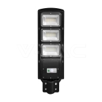 12W LED Соларна Улична Лампа Пластик 6000K Черно Тяло