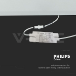 LED Панел 40W PHILIPS Драйвер 600x600mm 120Lm/W 4000K 10бр./Сет