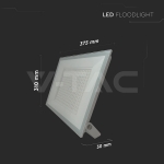 200W LED Прожектор 6500K Бяло Тяло