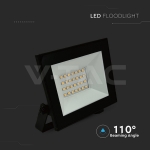 20W LED Прожектор 6500K Черно Тяло