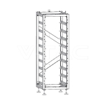 81.92kWh Батерия Сет Високо Напрежение IP20 Deye BOS-G Pro