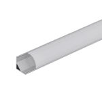 ULTRALUX - АЛУМИНИЕВ ПРОФИЛ ЗА LED ЛЕНТА ЗА ОТКРИТ МОНТАЖ, ЪГЛОВ, 2М - APK204