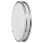 ULTRALUX - Декоративна LED плафониера 18W, 4200K, 220-240V AC, сатиниран никел, кръг, IP20 - SPMR1842SN