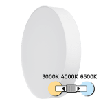 ULTRALUX - LED CCT ПЛАФОНИЕРА, БЯЛ, 24W, 3000K/4000K/6500К, 220-240V AC, КРЪГ, IP20 - SPL2B24CCT