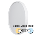 ULTRALUX - LED CCT ПЛАФОНИЕРА, БЯЛА, 12W, 3000K/4000K/6500К, 220-240V AC, КРЪГ, IP20 - SPL1B12CCTW