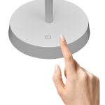 ULTRALUX - LED ДИМИРАЩА ПРЕЗАРЕЖДАЕМА НАСТОЛНА ЛАМПА 2.3W, 3000K, IP44, БЯЛА - DNLB233W