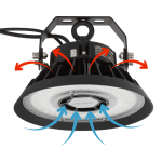 ULTRALUX - LED ИНДУСТРИАЛНО ОСВЕТИТЕЛНО ТЯЛО С ДИМИРАЩ ДРАЙВЕР 0-10V, 100W, 5000K, 100-277V AC, IP65, 15000LM - LIKX10050