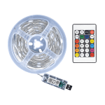 ULTRALUX - LED USB амбиентно осветление 1W/m, RGB, 5V DC, SMD3939, 20m, 10 LEDs/m, IP65 - LSG520USB