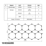 КОМПЛЕКТ LED ОСВЕТЛЕНИЕ 10 HEXAGONS / ПЧЕЛНИ ПИТИ/  364W, 36400LM, 6000К