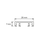 ULTRALUX - Slim релса за открит монтаж 2 m, 48V DC - LMST10R2