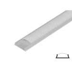 ULTRALUX - АЛУМИНИЕВ ПРОФИЛ ЗА LED ЛЕНТА, ГЪВКАВ, 2М - APN217