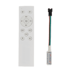 ULTRALUX - RF Контролер за едноцветна дигитална /бягаща/ LED лента 1 порт 12-24V DC IC WS2811 2048 pixels - DIGC1RF
