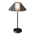 ULTRALUX - LED ДИМИРАЩА ПРЕЗАРЕЖДАЕМА НАСТОЛНА ЛАМПА 1.5W, 3000K, IP44, ЧЕРНА - DNLB153B