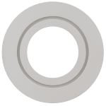 ULTRALUX - ЛУНА ЗА ВГРАЖДАНЕ КРЪГ, GU10, СТАЦИОНАРНА, БЯЛA, АЛУМИНИЙ, IP44 - FBGU10WH