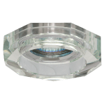 ULTRALUX - ЛУНА ЗА ВГРАЖДАНЕ ОСМОЪГЪЛНИК, GU10, СТАЦИОНАРНА, БЯЛА, КРИСТАЛ, IP20 - FCDGU10WH