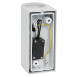 ULTRALUX - ФАСАДНО ОСВ.ТЯЛО ДВУСТРАННО, IP44, 2ХGU10, ЗА СТЕНА, БЯЛ - FOT2GU10WH