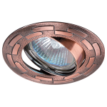 ULTRALUX - ЛУНА ЗА ВГРАЖДАНЕ КРЪГ, GU10, ПОДВИЖНА, САТИНИРАНА МЕД, АЛУМИНИЙ, IP20 - FPDGU10SC