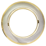 ULTRALUX - ЛУНА ЗА ВГРАЖДАНЕ КРЪГ, GU10, ПОДВИЖНА, САТИНИРАН НИКЕЛ/ЗЛАТО, АЛУМИНИЙ, IP20 -  FPGU10SNG