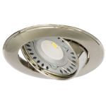 ULTRALUX - ЛУНА ЗА ВГРАЖДАНЕ КРЪГ, GU10, ПОДВИЖНА, САТИНИРАН НИКЕЛ/НИКЕЛ, АЛУМИНИЙ, IP20 - FPGU10SNN