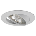 ULTRALUX - ЛУНА ЗА ВГРАЖДАНЕ КРЪГ, GU10, ПОДВИЖНА, БЯЛA, АЛУМИНИЙ, IP20 - FPGU10WH