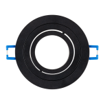 ULTRALUX -ЛУНА ЗА ВГРАЖДАНЕ КРЪГ, GU10, ПОДВИЖНА, БЯЛ, IP20 - FPRGU10BL