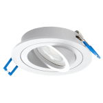 ULTRALUX - ЛУНА ЗА ВГРАЖДАНЕ КРЪГ, GU10, ПОДВИЖНА, ЧЕРНA, IP20 - FPRGU10WH