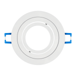 ULTRALUX - ЛУНА ЗА ВГРАЖДАНЕ КРЪГ, GU10, ПОДВИЖНА, ЧЕРНA, IP20 - FPRGU10WH