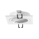 ULTRALUX - ЛУНА ЗА ВГРАЖДАНЕ КВАДРАТ, GU10, ПОДВИЖНА, БЯЛ, IP20 - FPSGU10WH