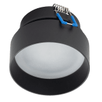 ULTRALUX - ДЕКОРАТИВНА ЛУНА ЗА ВГРАЖДАНЕ С НИСКО НИВО НА ЗАСЛЕПЯВАНЕ С ИНДИРЕКТНО СВЕТЕНЕ, ЧЕРЕН - FR1KGU10BL