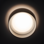 ULTRALUX - ДЕКОРАТИВНА ЛУНА ЗА ВГРАЖДАНЕ С НИСКО НИВО НА ЗАСЛЕПЯВАНЕ С ИНДИРЕКТНО СВЕТЕНЕ, ЧЕРЕН - FR1KGU10BL