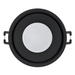 ULTRALUX - ДЕКОРАТИВНА ЛУНА ЗА ВГРАЖДАНЕ С НИСКО НИВО НА ЗАСЛЕПЯВАНЕ С ВТОРИ ОСВЕТЕН ДЕКОРАТИВЕН КРЪГ, ЧЕРЕН - FR2KGU10BL