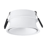 ULTRALUX - ДЕКОРАТИВНА ЛУНА ЗА ВГРАЖДАНЕ С НИСКО НИВО НА ЗАСЛЕПЯВАНЕ С ВТОРИ ОСВЕТЕН ДЕКОРАТИВЕН КРЪГ, БЯЛ - FR2KGU10WH