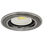 ULTRALUX - ЛУНА ЗА ВГРАЖДАНЕ КРЪГ, GU10, СТАЦИОНАРНА, ГРАФИТ/НИКЕЛ, АЛУМИНИЙ, IP20 - FSGU10GUN