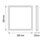 ULTRALUX - FSM662 РАМКА ЗА ОТКРИТ МОНТАЖ НА СВЕТОДИОДЕН ПАНЕЛ 600Х600 MM
