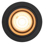 ULTRALUX - ЛУНА ЗА ВГРАЖДАНЕ КРЪГ GU10 СТАЦИОНАРНА ЧЕРНА - FSRGU10BL