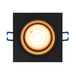 ULTRALUX - ЛУНА ЗА ВГРАЖДАНЕ КВАДРАТ GU10 СТАЦИОНАРНА ЧЕРНА - FSSGU10BL