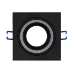 ULTRALUX - ЛУНА ЗА ВГРАЖДАНЕ КВАДРАТ GU10 СТАЦИОНАРНА ЧЕРНА - FSSGU10BL